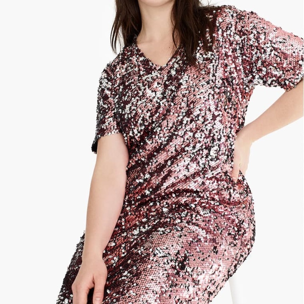 Universal Standard for J. Crew Sequin Shift Dress